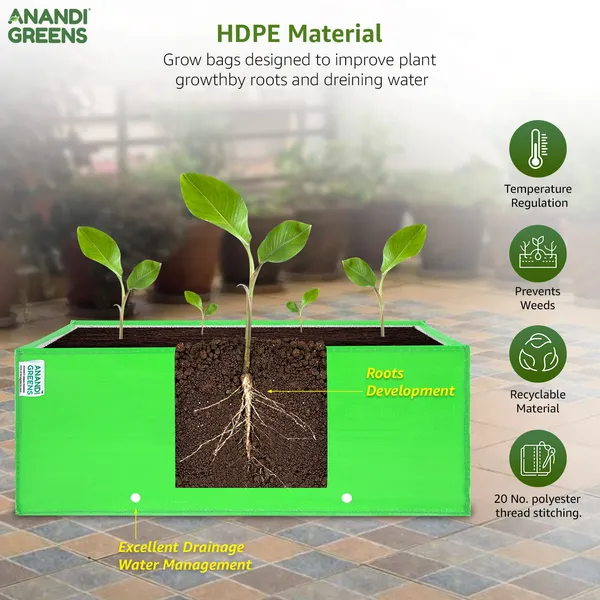 Pack_Of_2_Green_Hdpe_Rectangle_Grow_Bag_24X18X9_In_260_Gsm