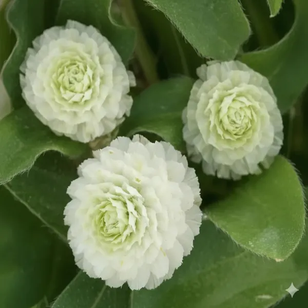 Gomphrena_–_Globosa_Buddy_White_F1