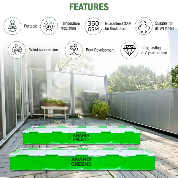 Green_Hdpe_Rectangular_Grow_Bag_8X2X1_Ft_360_Gsm