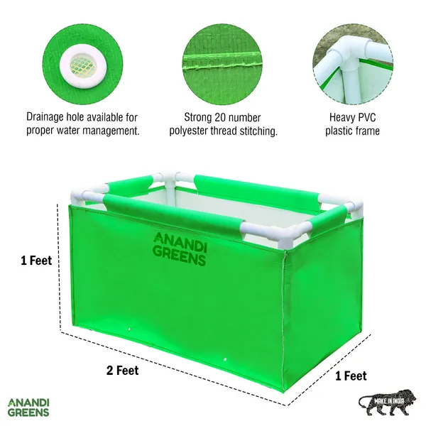 Green_Hdpe_Rectangular_Grow_Bag_2X1X1_Ft_360_Gsm