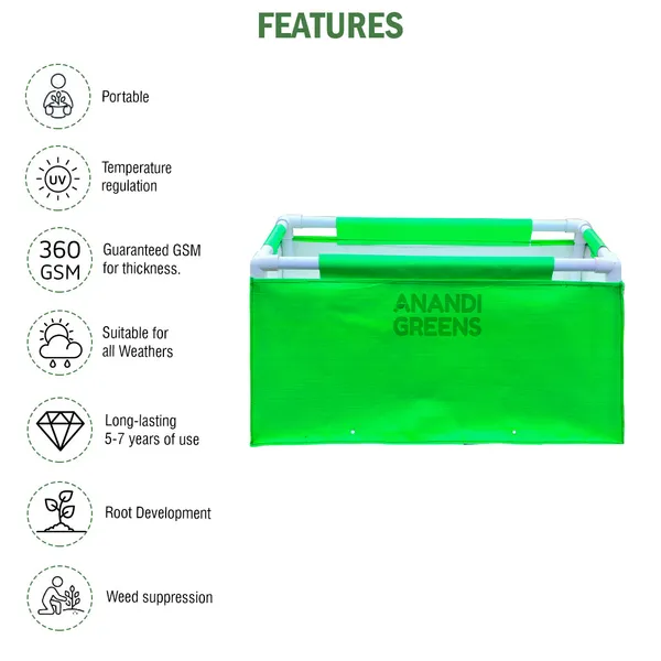 Green_Hdpe_Rectangular_Grow_Bag_2X1X1_Ft_360_Gsm