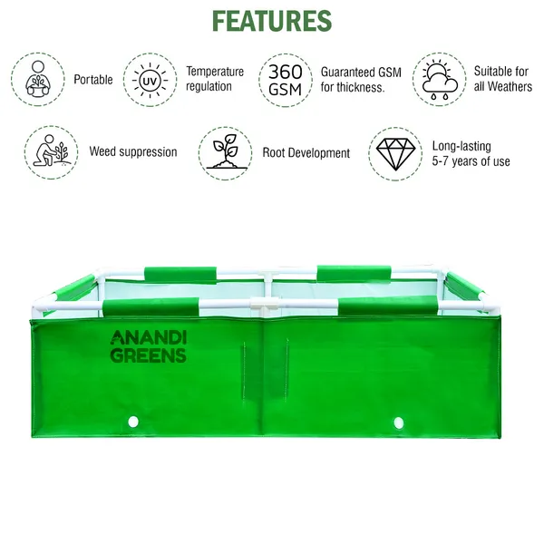 Green_Hdpe_Rectangular_Grow_Bag_4X2X1_Ft_360_Gsm