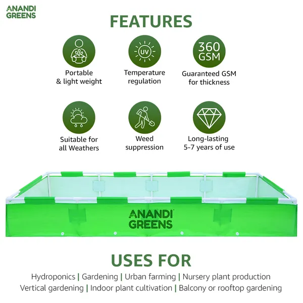 Green_Hdpe_Rectangular_Grow_Bag_8X3X1_Ft_360_Gsm