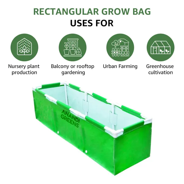 Green_Hdpe_Rectangular_Grow_Bag_5_X_1.25X1.25_Ft_360_Gsm