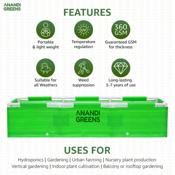 Green_Hdpe_Rectangular_Grow_Bag_6X4X1_Ft_360_Gsm