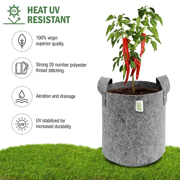 Grey_Geo_Fabric_Plant_Grow_Bag_400_Gsm_(Pack_Of_1)