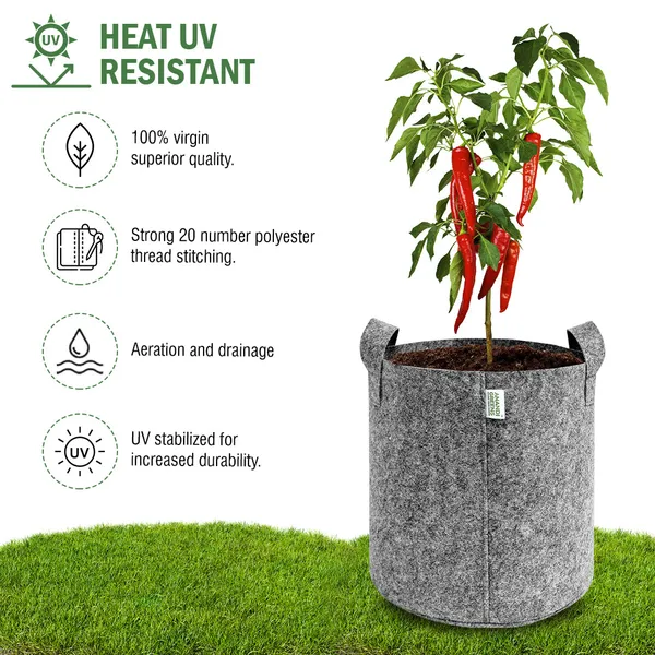 Grey_Geo_Fabric_Plant_Grow_Bag_15X15_In_400_Gsm