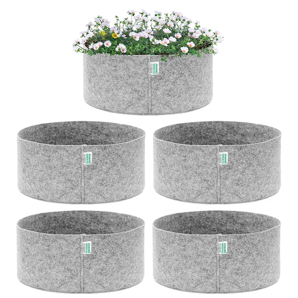 Grey_Geo_Fabric_Plant_Grow_Bag_24X9_In_400_Gsm