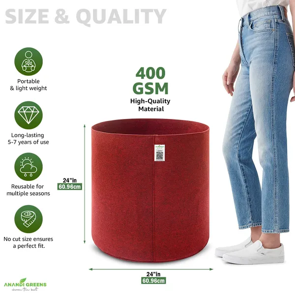 Maroon_Geo_Fabric_Plant_Grow_Bag_24X24_In