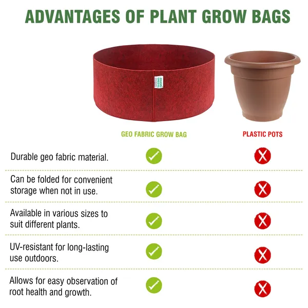Maroon_Geo_Fabric_Plant_Grow_Bag_24X9_In_400_Gsm