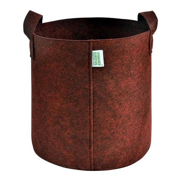 Pack_Of_5_Maroon_Geo_Fabric_Plant_Grow_Bag_8X8_In_400_Gsm