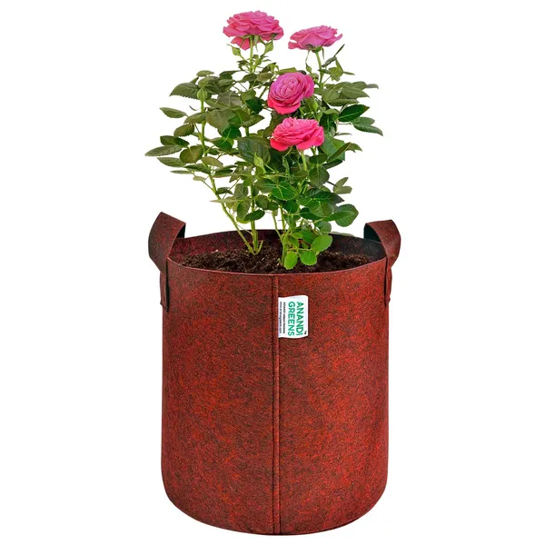 Maroon_Geo_Fabric_Plant_Grow_Bag_9X9_In_400_Gsm