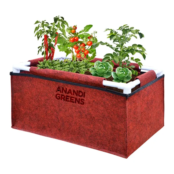 Maroon_Geo_Fabric_Rectangular_Grow_Bag_2X1X1Ft_(400_Gsm)
