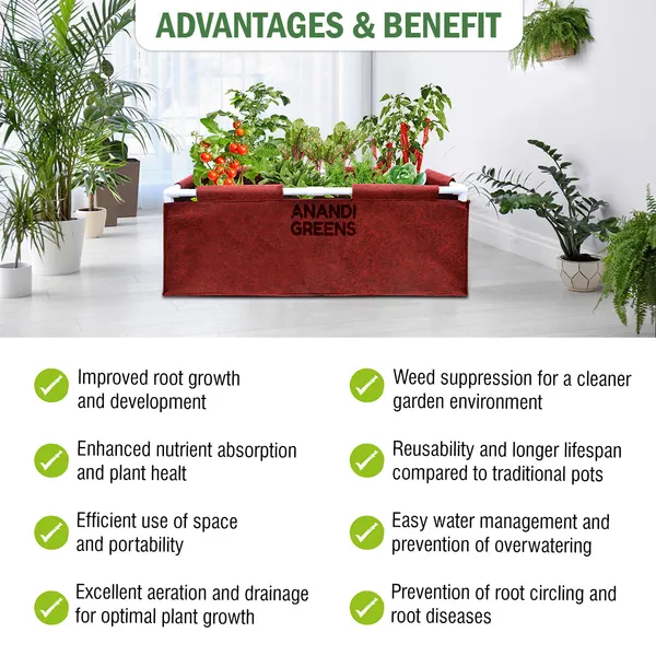 Maroon_Geo_Fabric_Rectangular_Grow_Bag_3X1.5X1Ft_400_Gsm