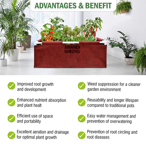Maroon_Geo_Fabric_Rectangular_Grow_Bag_3X2X1Ft_(400_Gsm)