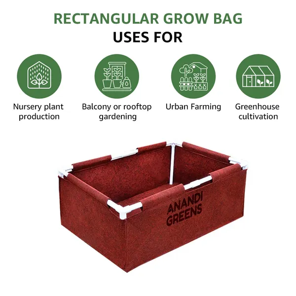 Maroon_Geo_Fabric_Rectangular_Grow_Bag_3X2X1Ft_(400_Gsm)