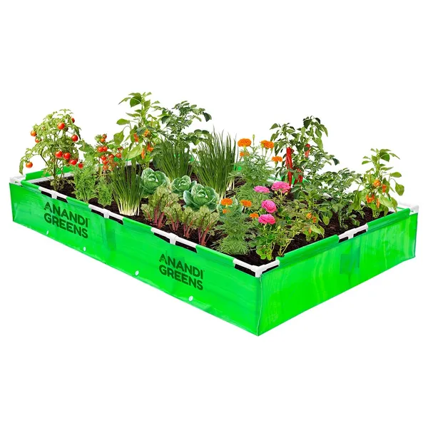 Green_Hdpe_Rectangular_Grow_Bag_8X4X1_Ft_360_Gsm