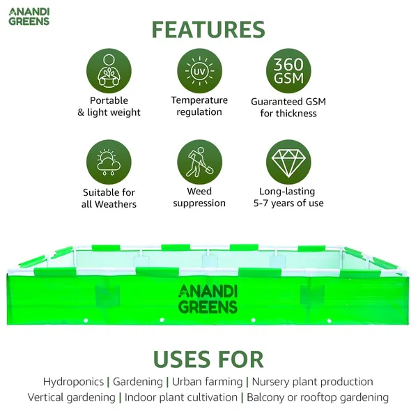 Green_Hdpe_Rectangular_Grow_Bag_8X4X1_Ft_360_Gsm