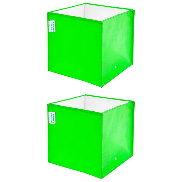 Pack_Of_2_Green_Hdpe_Circular_Grow_Bag_15X15X15_In_260_Gsm