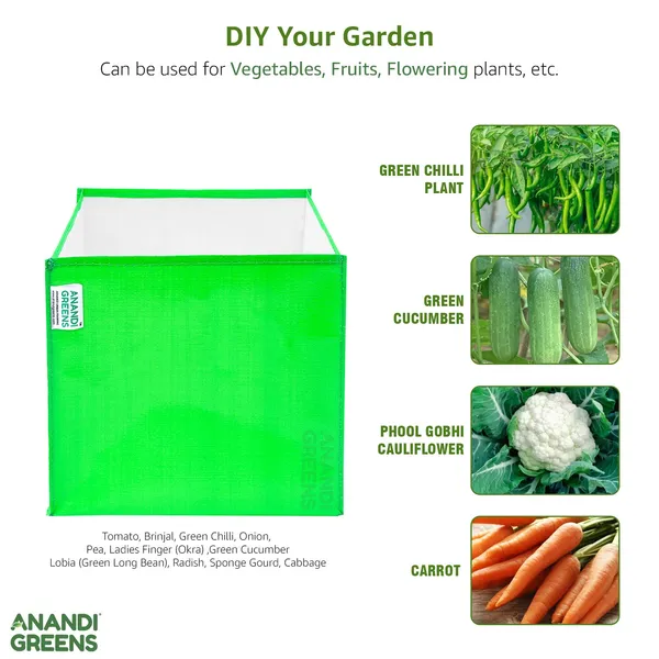 Pack_Of_2_Green_Hdpe_Circular_Grow_Bag_15X15X15_In_260_Gsm