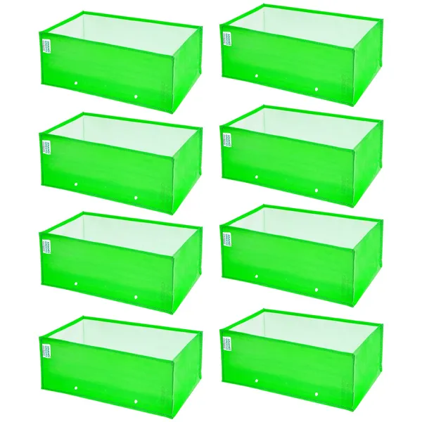 Pack_Of_8_Green_Hdpe_Rectangle_Grow_Bag_15X6X6_In_260_Gsm