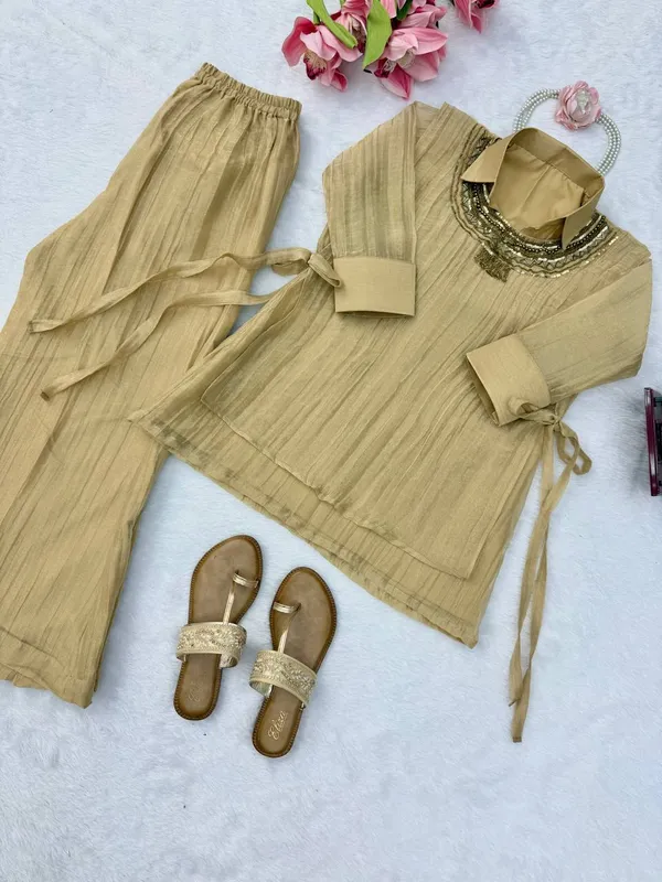 3_Piece_Cord_Set_Salsa_Crushed_Hand_Work_Shrug_Set_Cream