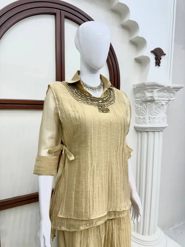 3_Piece_Cord_Set_Salsa_Crushed_Hand_Work_Shrug_Set_Cream