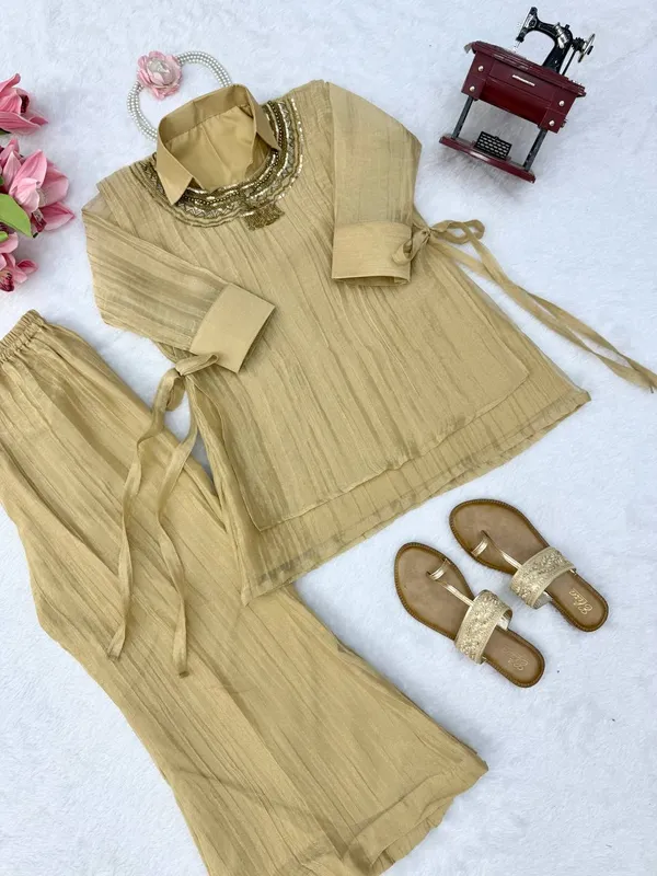 3_Piece_Cord_Set_Salsa_Crushed_Hand_Work_Shrug_Set_Cream