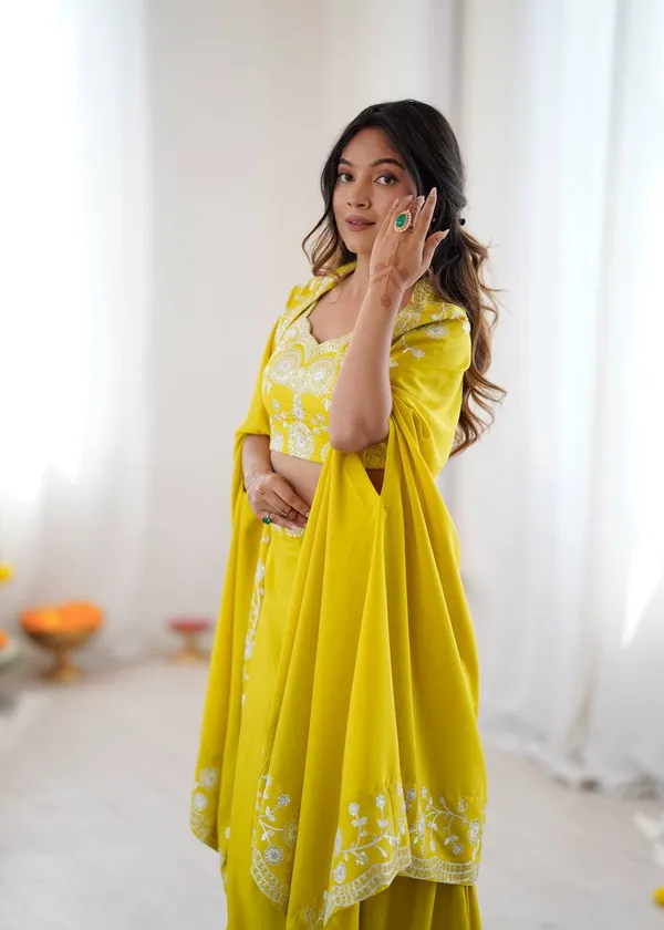 Crepe_Indo-Western_Dhoti_Set_|_For_Women