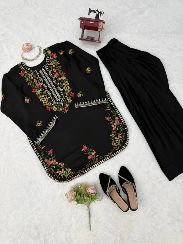 Black_Embroidered_Rayon_Ethnic_Suit