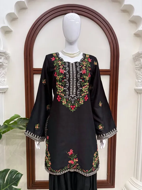 Black_Embroidered_Rayon_Ethnic_Suit