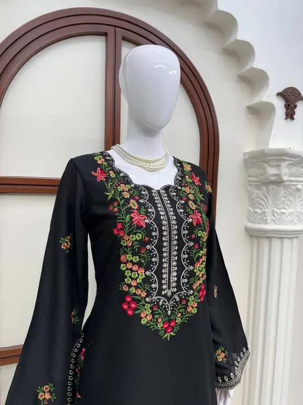 Black_Embroidered_Rayon_Ethnic_Suit