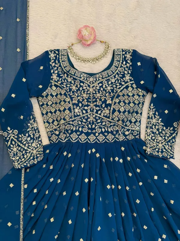Blue_Georgette_Anarkali_Premium_Festive_Wear