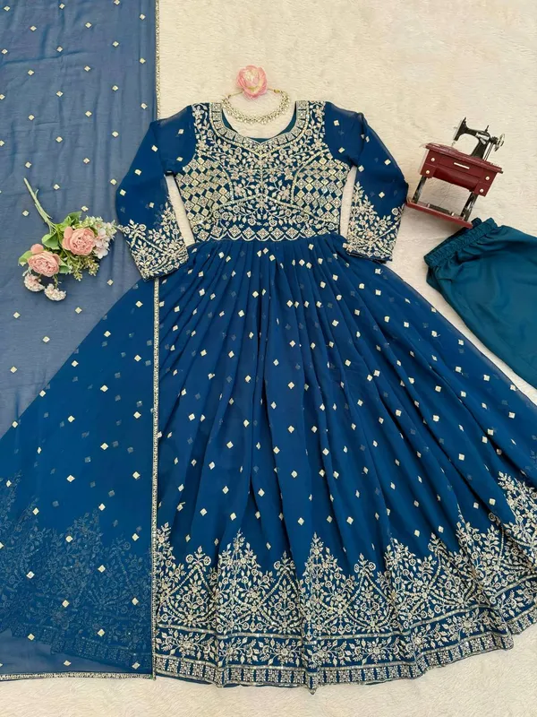Blue_Georgette_Anarkali_Premium_Festive_Wear