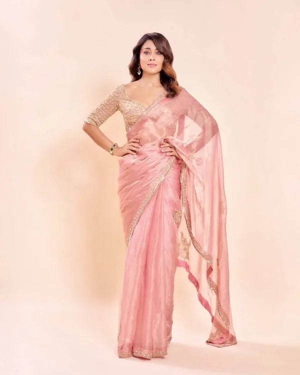 Designer_Salsa_Silk_Saree_with_Pearl_Heavy_Beads_Handwork_Blouse