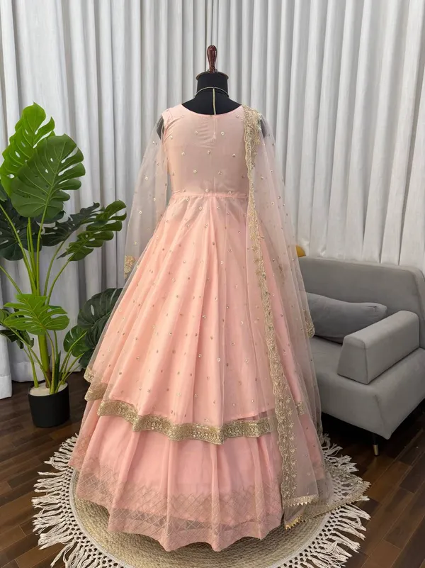 Faux_Georgette_Gown_Lehenga_Set