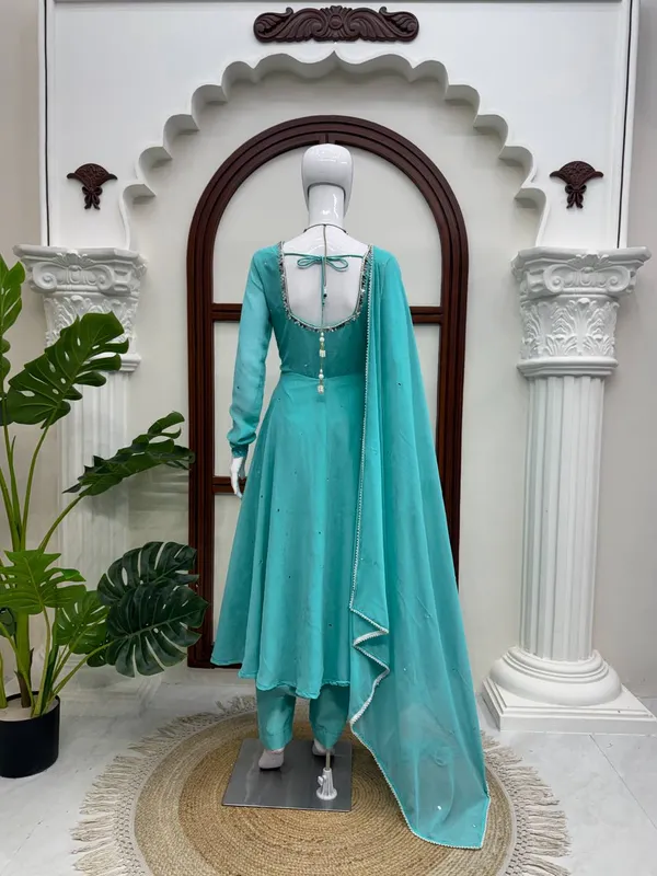 Faux_Georgette_Mirror_Anarkali_Suit_Set_Premium