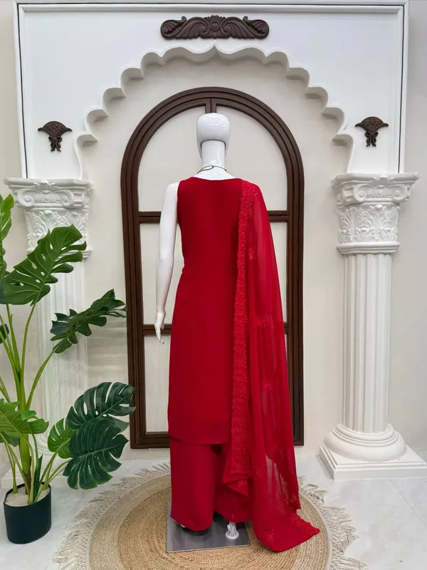 Faux_Georgette_Palazzo_Suit_Red