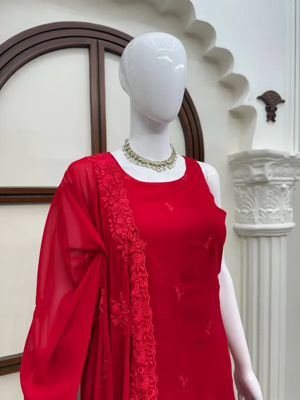 Faux_Georgette_Palazzo_Suit_Red