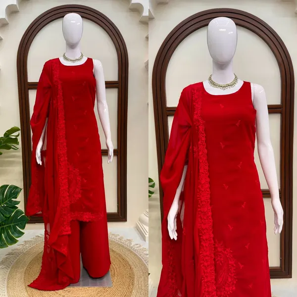 Faux_Georgette_Palazzo_Suit_Red