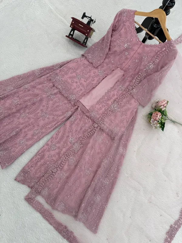 Faux_Georgette_Rivet_Palazzo_Set