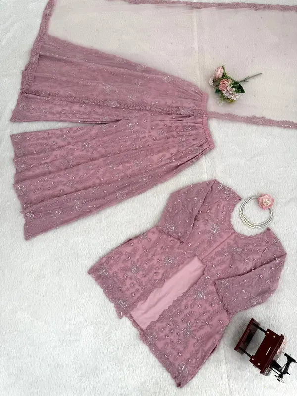 Faux_Georgette_Rivet_Palazzo_Set
