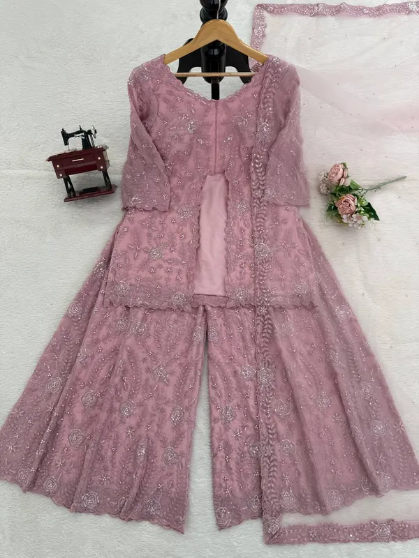 Faux_Georgette_Rivet_Palazzo_Set