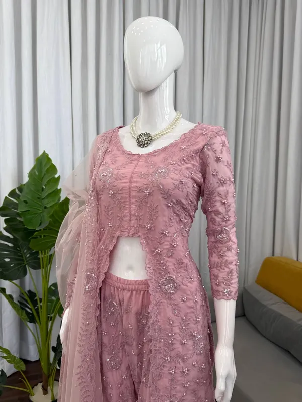 Faux_Georgette_Rivet_Palazzo_Set