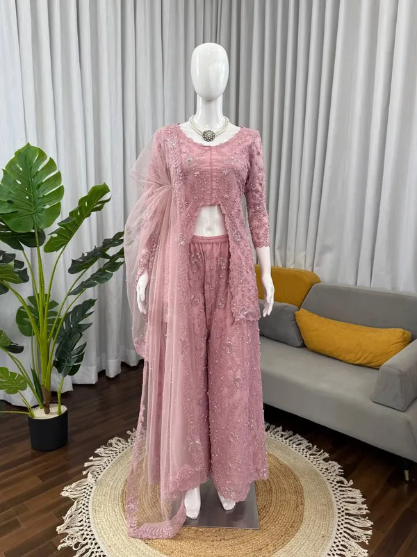 Faux_Georgette_Rivet_Palazzo_Set