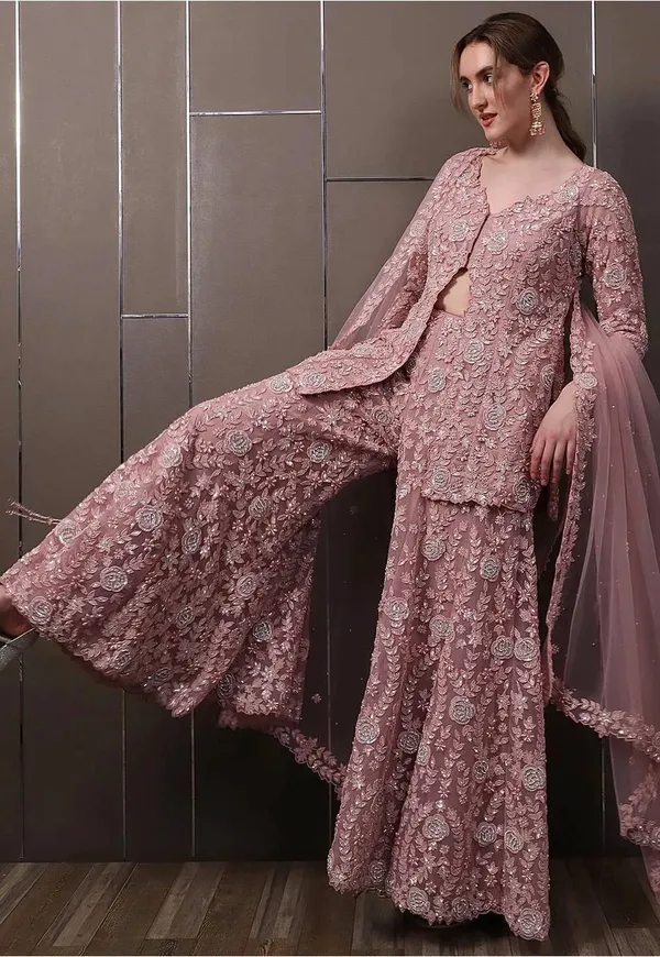 Faux_Georgette_Rivet_Palazzo_Set