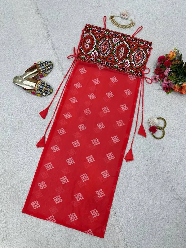 Faux_Georgette_Top_with_Chain_Stitch_and_Real_Mirror_Work_Red