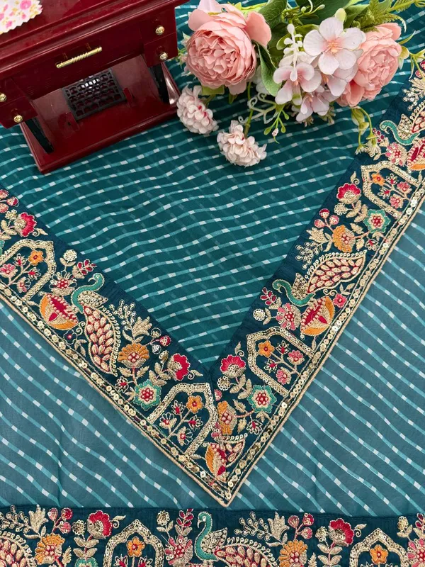 Faux_Georgette__Navy_Blue_Saree
