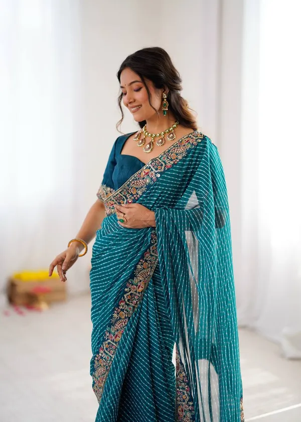 Faux_Georgette__Navy_Blue_Saree