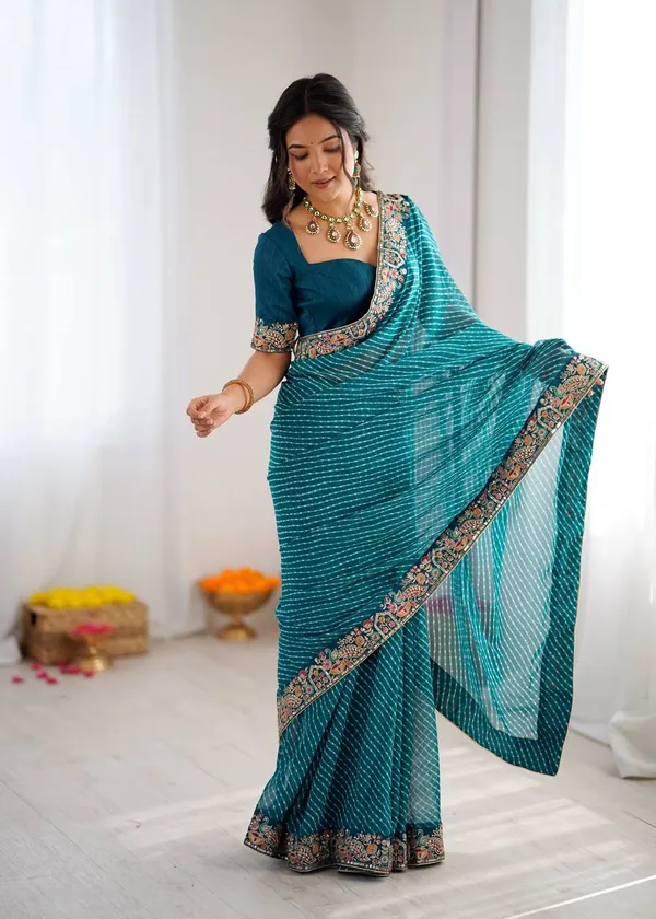 Faux_Georgette__Navy_Blue_Saree